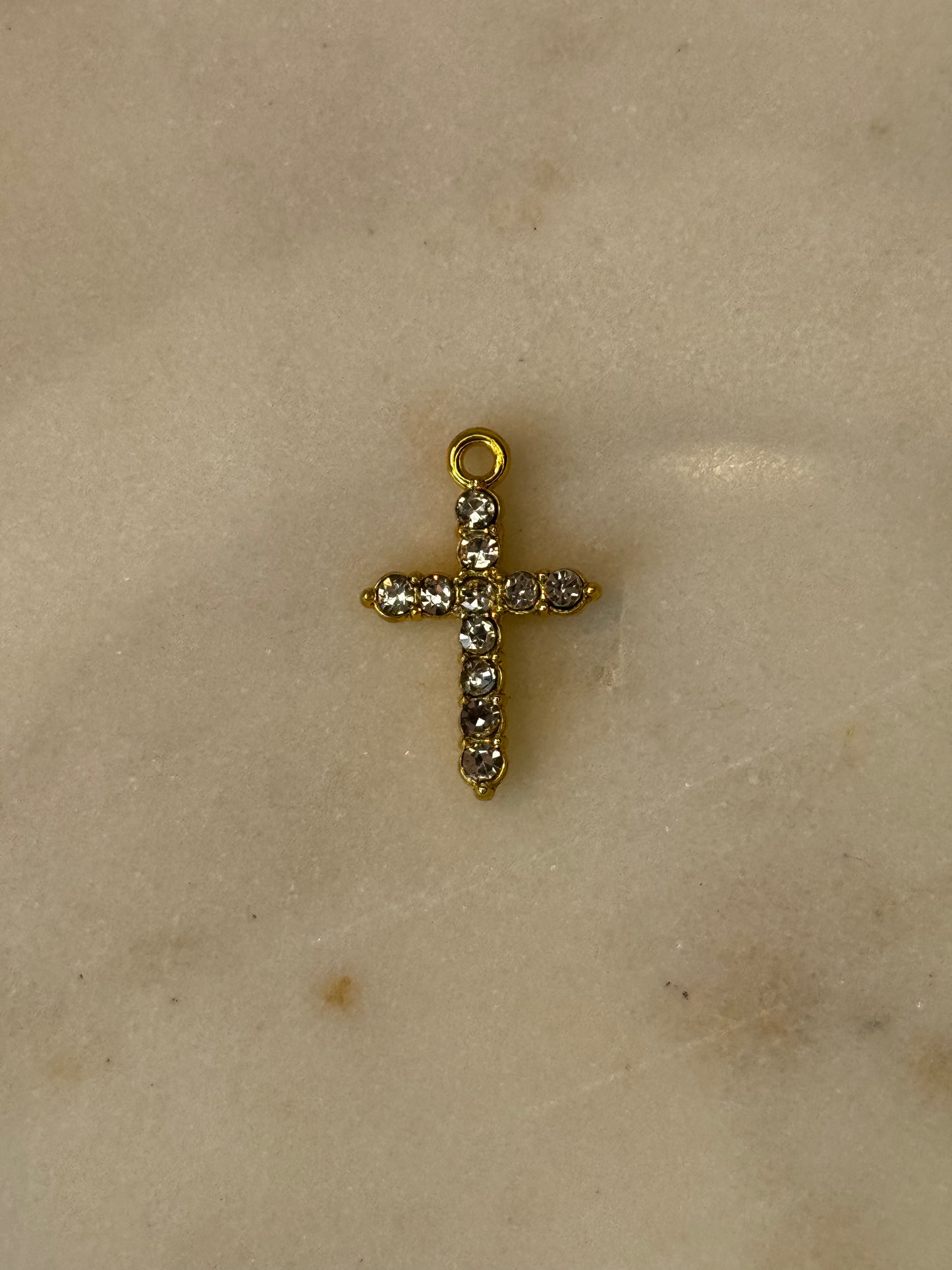 Gold or Silver Diamond Cross