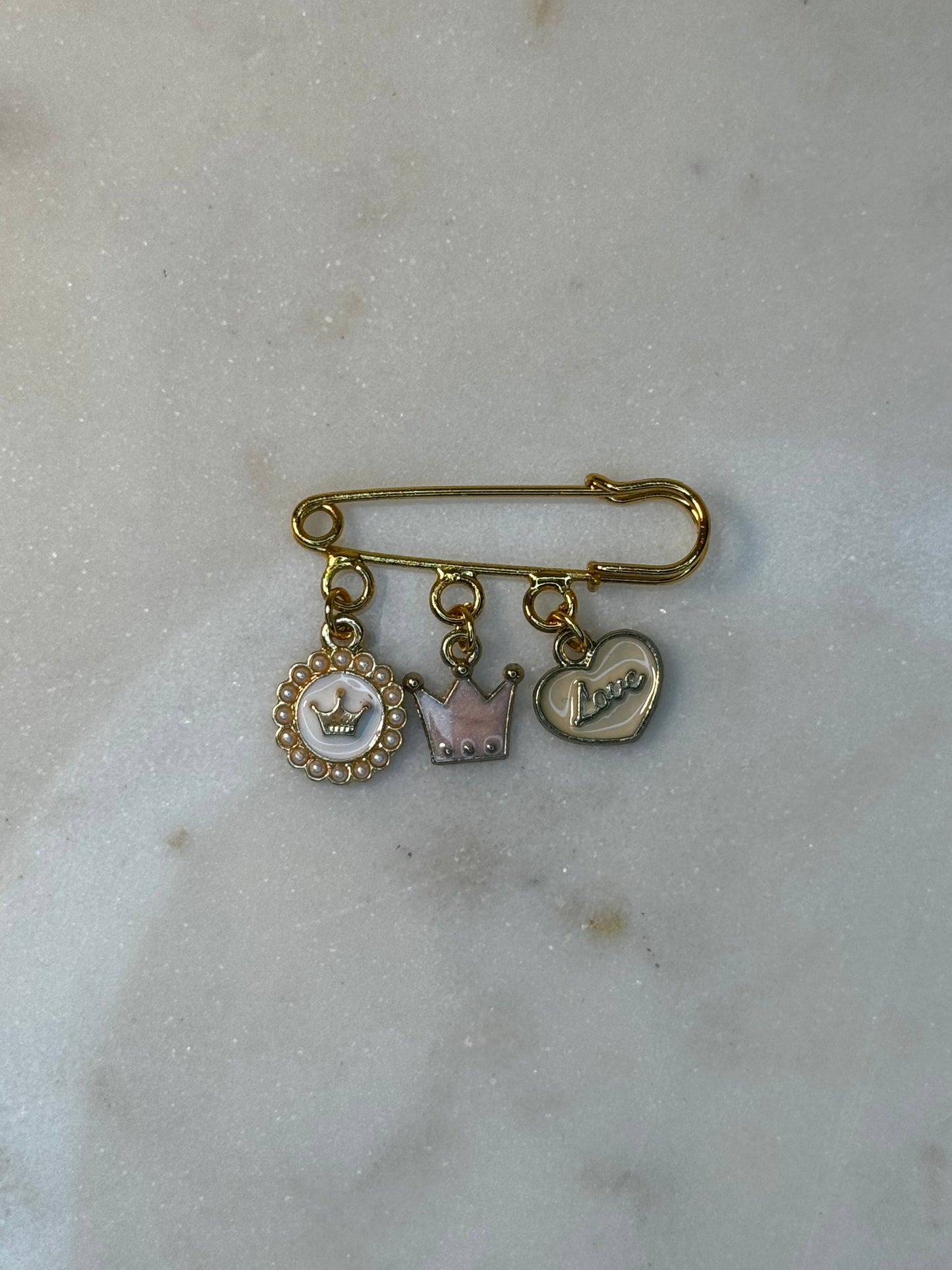 Crowned Heart Broche