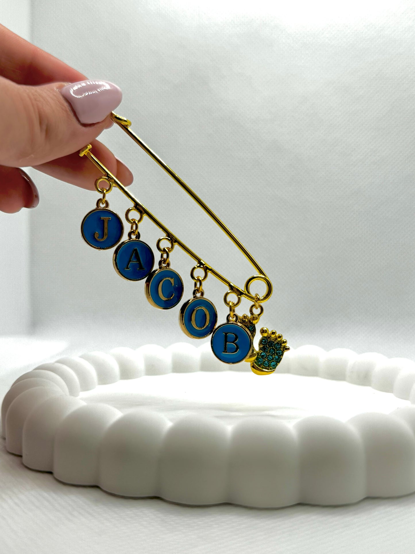Gold Plated Pin for Five Custom Charms
