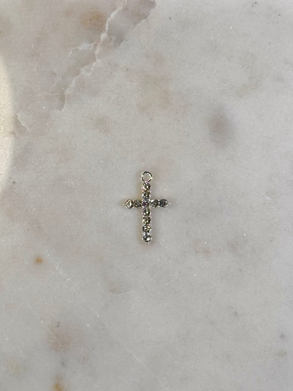 Gold or Silver Diamond Cross