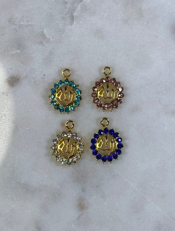 Gold Diamond Islamic Charm