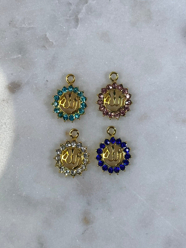 Gold Diamond Islamic Charm