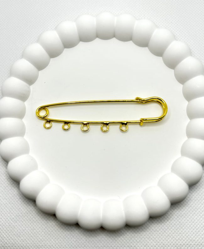 Gold Plated Pin for Five Custom Charms